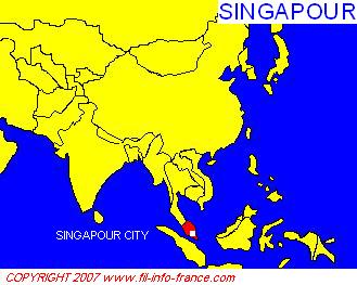 La carte de Singapour